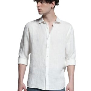 JACK & JONES Men's Solid Regular Fit Shirt